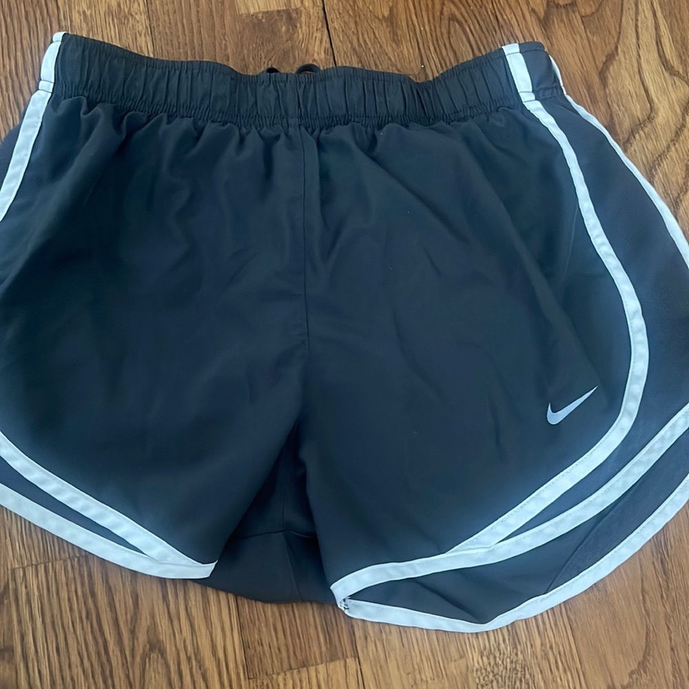 Nike charcoal grey Tempo dri-fit shorts